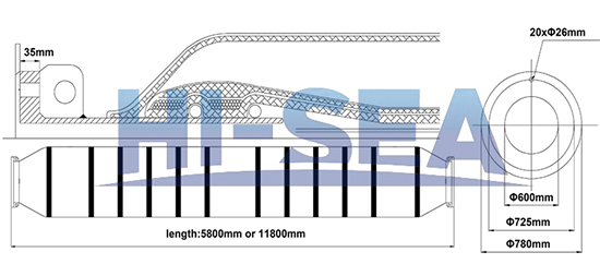 DN600 Dredge Self Floating Rubber Hose Drawing.jpg